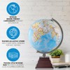 Waypoint Geographic Pacific Plus Globe, 12" Blue Ocean-Style World Globe,