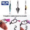 DWLIFE - Rodamiento de bolas de 9 km con anillos
