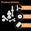 sourcing map 25 Pair Nylon Screws Nuts Assortment, M8x25mm Hex