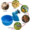 3Pcs Automatic Poultry Waterer 3/8 Inch Thread Filling Waterer Cups