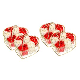 Gadpiparty 2sets Rose Soap Bar Flower Bath Soap Beauty Present Set for Women for Birthday Anniversary Bridal Shower Wedding 2boxes*2