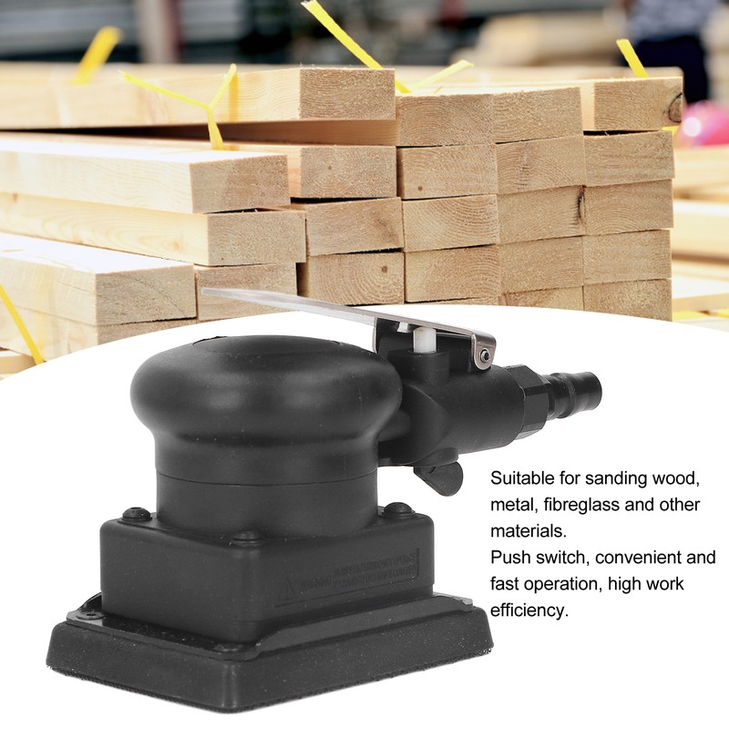 Air Sander Square Pneumatic Sandpaper Sanding Machine Polisher for Wood