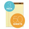 TOPS The Legal Pad Writing Pads, 8-1/2" x 11-3/4", Canary