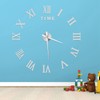 DIY Wall Clock Roman Numerals Frameless Mirror Surface Wall Clock