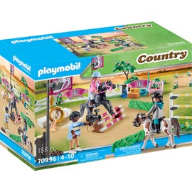 Playmobil 70996 Country Pony Farm Horse Riding Tournament, Horse Toys, Fun Imaginative Role-Play, PlaySets Suitable for Children Ages 4+
