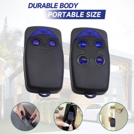 2PCS Garage Door Remote Control, Gate Opener Remote Compatible with FLO2R-S/FLO4R-S, Wireless Gate Remote Control Fob for Entry Locks and Rolling Shutter Doors