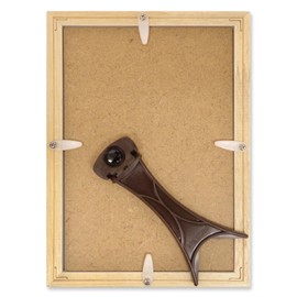 YONEOKA RIBBON Picture Frame, Postcard Size, Wooden, Horizontal and Vertical Use, Back Stand Included, Matte Mount, Front Glass Plate, Picture Frame, Picture Frame (Yellow Green)