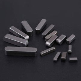 140pcs Round Feather Keys Parallel Keys Round End Feather Key Stock Stainless Steel Abrasion Resistant 8mm 10mm 12mm 16mm 20mm 25mm 30mm