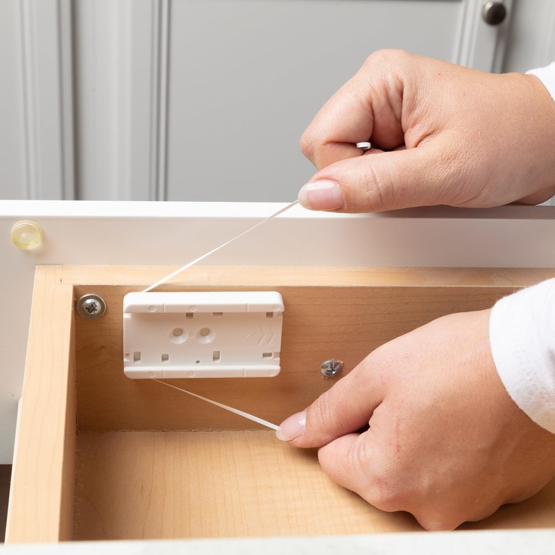 Qdos Safety Lower Drawer/Door Adhesive Latches | White | No