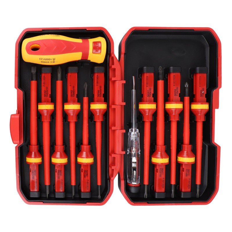 Premium Insulated Screwdrivers Set Insulated Professional Electricians Slotted Crossed Screwdriver