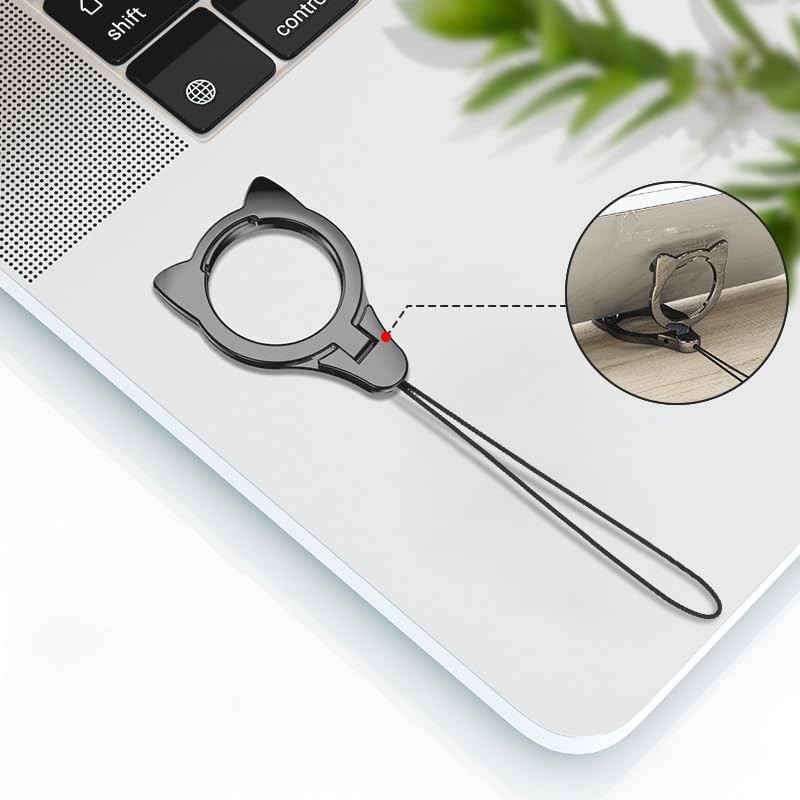 Smartphone Ring, Smartphone Stand, 2 in 1, Fall Prevention, Cats,