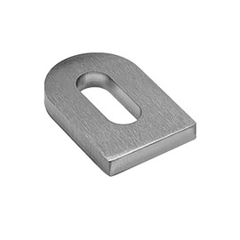 Cosch Edelstahl Welding Tab / Anchor Plate 30 x 20 x 4 mm V2A Polished on Both Sides Slotted Hole