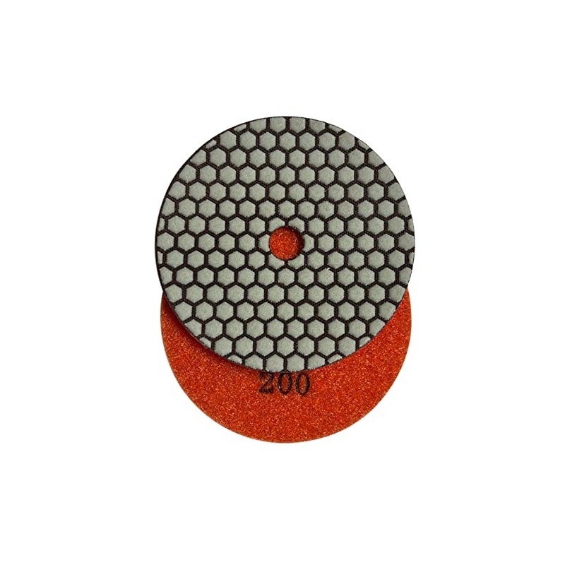 5" High Performance Dry Stone/Concrete Polishing Pads, 1.5mm Segment Height,