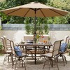 OLILAWN Outdoor Table Umbrella with Push Button Tilt and Crank(Without