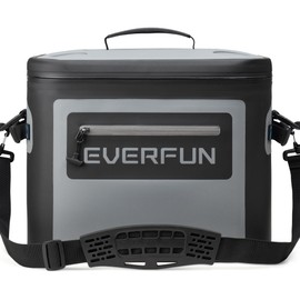 EVERFUN Soft Cooler 30 Can, Portable Insulated Small Cooling Lunch Box for Men and Women, Leakproof Ice Chest Bag for Travel, Beach, Camping, Beverage, Boating, Fishing, Tailgating, Work and Picnic