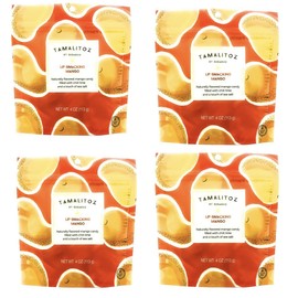 4 Pack 4oz Lip Smacking Mango: Hard candy filled with chili lime and sea alt