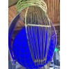 NEW Rattan Float Lamp W/ Netting W/blue Led Bulb Smokin
