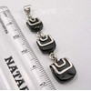 SilverStarJewel Collar largo cuadrado de plata de ley con colgante