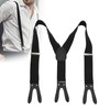 Tirantes Y Tirantes Elásticos para Hombre con Orificio de Cuero