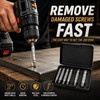 Damaged Screw Extractor Set for Repairs – HSS Drill Bit