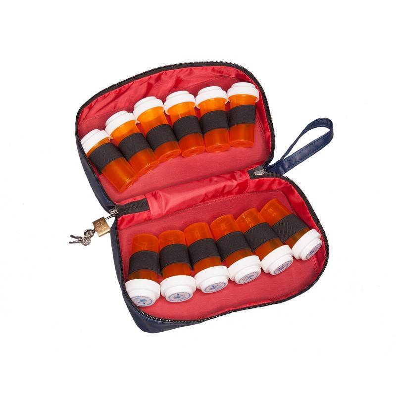 SafeTote Rx Large Portable Medication Lock Bag with TSA Lock