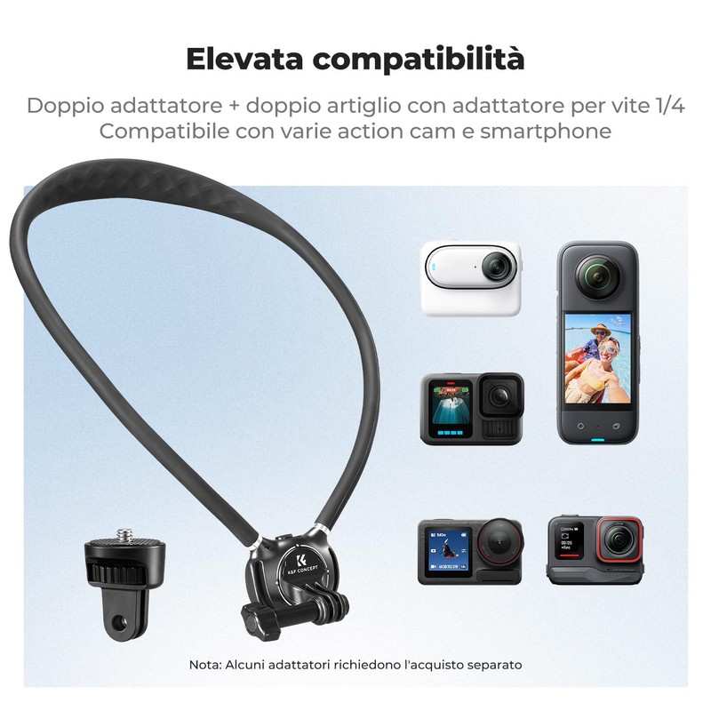 K&F CONCEPT Supporto per Collo con Cuscino d’Aria, Portacamera con