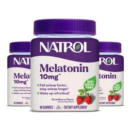 Natrol Gomitas De Melatonina Paquete De 3 - 270 Gomitas