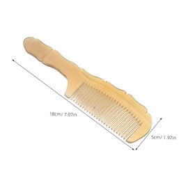 Healvian Natural Ox Horn Hair Comb for Women Ergonomic Static Scalp Massage Detangling Brush Gentle Daily Care Tool for Smooth Stylish Hair at Home