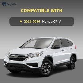 TangMiGe 4-Pack Wheel Skins Compatible with Honda CR-V CRV 2012 2013 2014 2015 2016, 16 inch 16", Hubcap, Alloy Wheel Cover (Black)