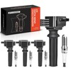 A-Premium Set of 4 Ignition Coil Pack and Iridium Spark