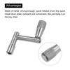 sourcing map Drum Tuning Key Quick Release Z-shaped Drum Keys