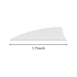 1.75 Inch Plastic Arrow Feathering Shield Shape Rubber Feathers Plastic Feathers DIY for Arrows Archery Arrows Carbon Arrows Vane for Archery Hunting Shooting Pack of 50 (White)