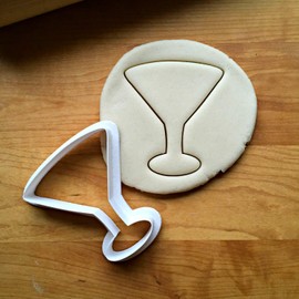 Sweet Prints Inc Martini Glass (outline) Cookie Cutter - Dishwasher Safe (4")