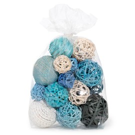 ANDALUCA Decorative Balls Bag Bowl Filler Home Decor (Turqouise Blue)