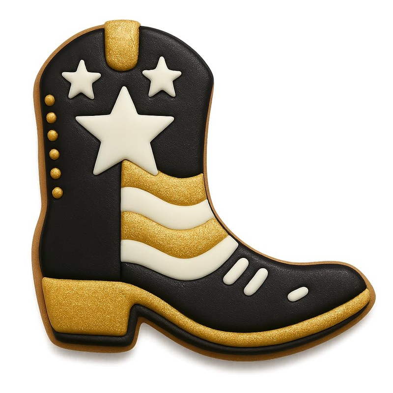 Cowboy Boot Cookie Cutter - 4.25x3.94 Inches, Western-Themed Baking Tool