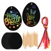 HOWAF Easter Scratch Art Egg Decorations, Easter Scratch Cards Scratch