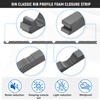 Pushglossy 30 Pcs 9 Inside Metal Roof Foam Closure Strips
