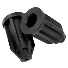 FINBe Caster Stem Inserts Plastic Caster Socket Black Caster Rod Insert Sleeve (1-Inch Wheel Sleeve 7/16-Inch Inner Rod) Universal Wheel Rod Sleeve 6PCS