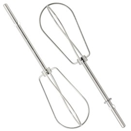 Seentech W10490648 Hand Mixer Beaters Replacement – Chrome-Plated Steel Attachments Compatible with Select Kitchen Hand Mixers, Durable and Easy to Clean (2 Pack)