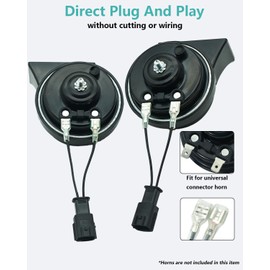 NEOGET Hyundai Horn Connector Adapter Wiring Harness,Compatible with Hyundai/Kia,Horn Pigtail Converter Plug and Play for Universal Horn Replacement 4 PCS (Hyundai/Kia)