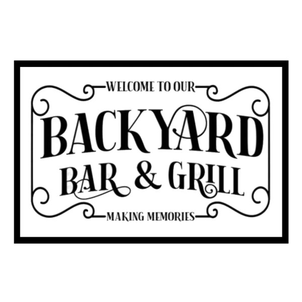 Handmade BBQ - Backyard Bar & Grill - 4x6 -