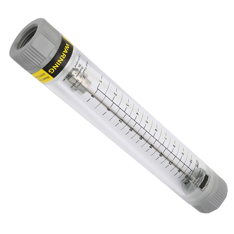 LZM-20G 1-10GPM Acrylic Plexiglass Tube Type Liquid Flowmeter Flow Meter