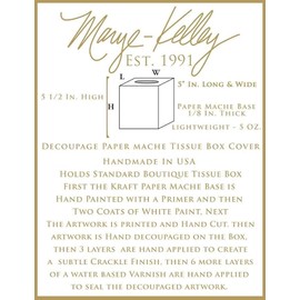 Marye-Kelley TB455 - Hunter Green Toile Tissue Box Cover