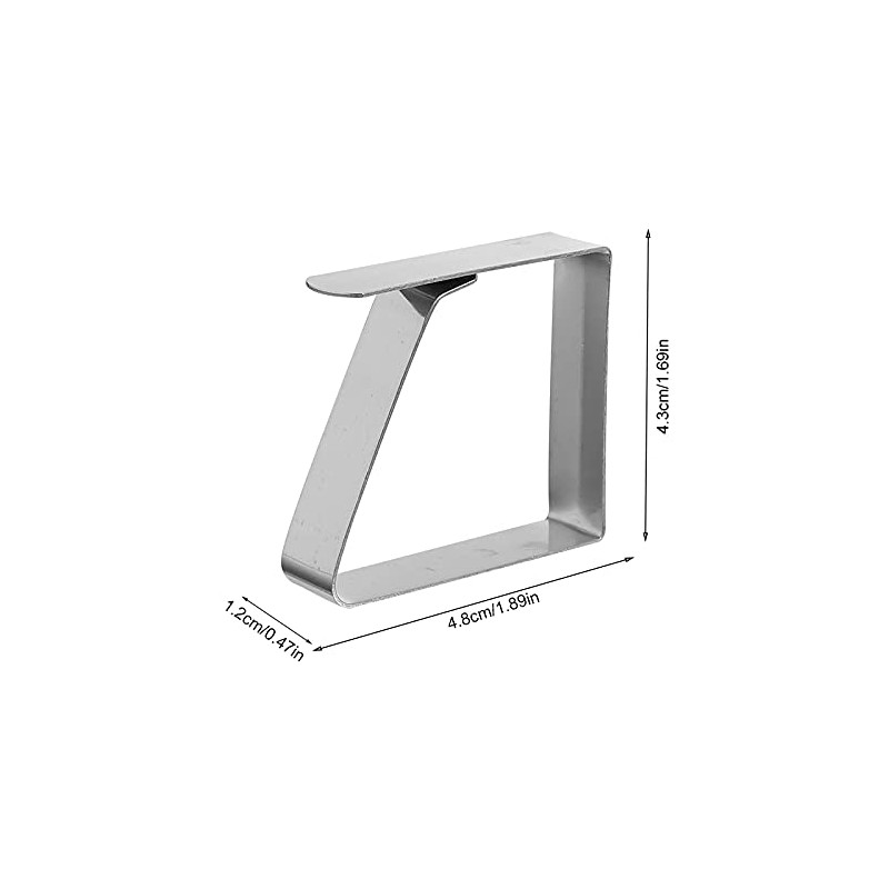 Quikhome 8pcs Stainless Steel Table Cover Clamps Holder for Wedding