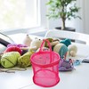 DOITOOL Knitting Bag Mesh Nylon Handle Crochet Hook Storage Organizer