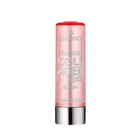 essence volumising collagen vegan lip balm, lip balm, transparent, cooling, enlarged, shiny, translucent, natural, vegan, complies with our clean beauty standard, without alcohol (3.5 g)