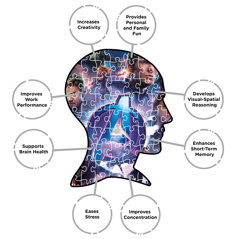 Aquarius マーベルパズル アベンジャーズエンドゲーム (1000ピースジグソーパズル) - 公式ライセンスマーベル商品&コレクティブル - グレアフリー - 精密フィット