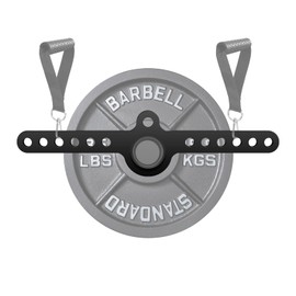 RIMLUFE Spreader Bar Double to Single D Handle LAT Pull Down T Bar Cable Row Attachments Landmine Adapter for Gym,Exercise Pulley System Adaptor Plate Cable Machine Crossover for Belt Squat Rack