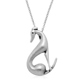 PammyJ Dog Jewelry - Puppy Necklace, 17.5 inches (Greyhound)