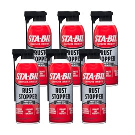 STA-BIL Rust Stopper - Protects All Common Metals, Lubricates And Penetrates, Long Lasting and Water Resistant, Stops Existing Rust and Corrosion From Spreading, 13oz (22003-6PK)